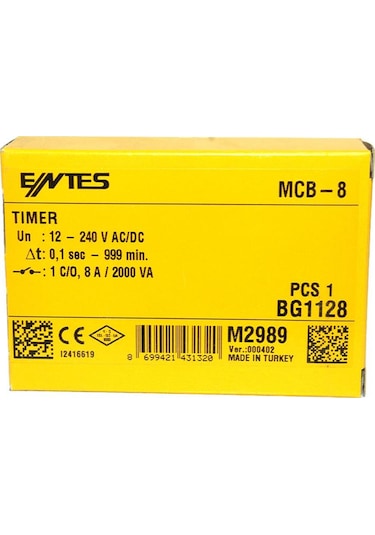 Entes Mcb-8 Zaman Rölesi (M4117)