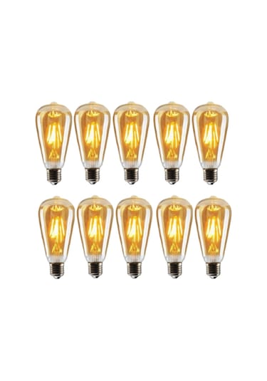 Rustik Flemanlı Led Ampul 4 Watt E27 Duy 2700 Kelvin St64 Tipi 10'Lu Paket
