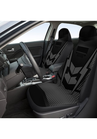 Novahub Araba Koltuk Koruyucu Baskılı Dekorasyon Siyah Otomobil Aksesuarı Diğer