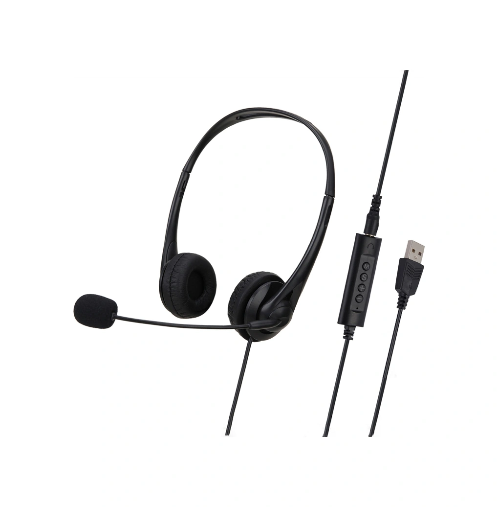 Sones Soyto Sy490 Öğretim Ofisi Ağ Sınıfı Öğrenci Eğitimi Bilgisayar Kulaklığı, Stil: Çift Kulak Siyah Ayırma Usb