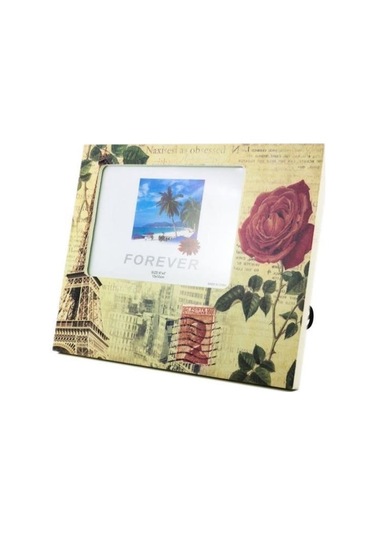 Zmc Bilişim Decotown Dekoratif Desenli Çerçeve Gül Motifli Fotoğraf Çerçevesi