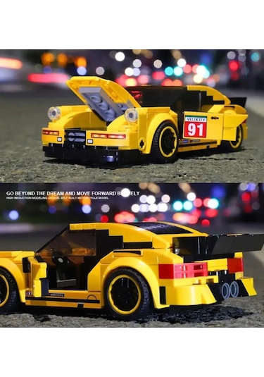 Teknik Porsche 911 Cs Lego Araba Porsche Lego Araba Yapı Blok Oyuncak Araba - 250+ Parça