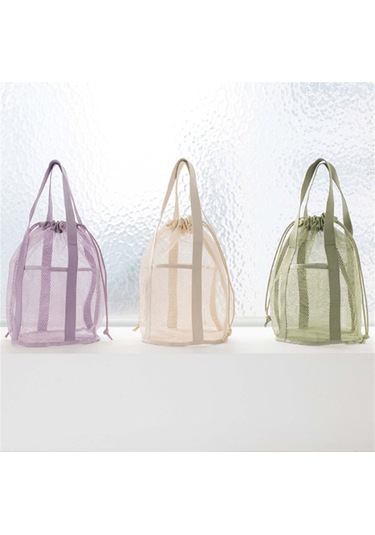 Mufunye Mavi Renkli Çok Fonksiyonlu, Hafif Ve Katlanabilir Seyahat Depolama Çantası - Polyamid Malzeme, Çift Kollü, Çekmeceli Kapatma MAvi