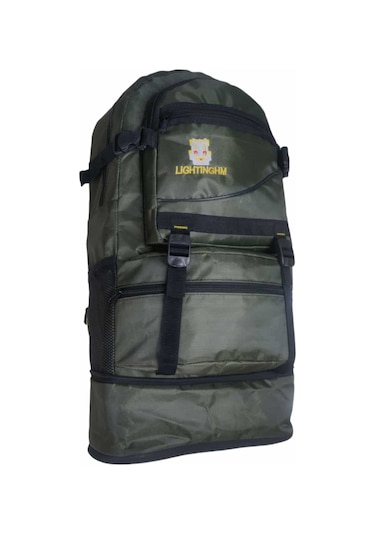 60 Litre Haki Dağcı Seyahat Kamp Outdoor Sırt Çantası Haki