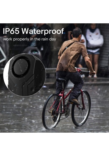 Konesam Ip65 Su Geçirmez Bisiklet Alarmı, Dayanıklı Pc Kasa, Sos Fonksiyonu, Düşük Pil Uyarısı, 3 Zil Ses Seçeneği İle Çalınma Engeli