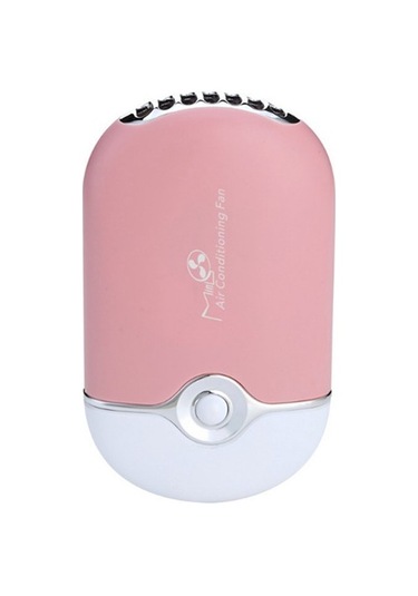 Mini Usb Fan Dahili Lityum Pil Şartlandırma Şarj Edilebilir Jgffhc Pembe