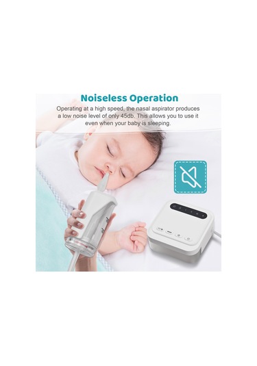 Yifomall Bebekler İçin Usb Şarjlı 3 Seviyeli Nazal Aspiratör - Geri Akış Önleyici Ve Sessiz