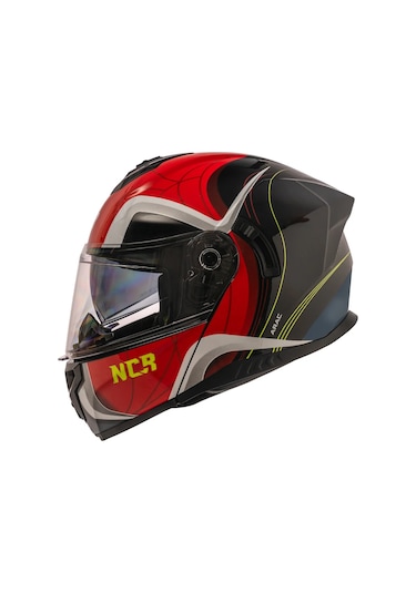 Ncr Vega Parlak Kırmızı Çene Açılır Kask Parlak Kırmızı Parlak Kırmızı