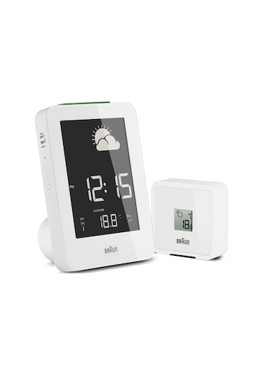Braun Bnc013 Hava İstasyonlu Dijital Masa Saati - Beyaz