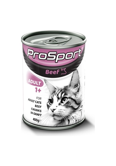 Prosport Chunk Sığır Etli Yetişkin Kedi Konserve Mama 400 G