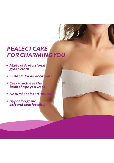 Vkemall Jaysuing Göğüs Destekleyici Esnek Spor Bantı - 24mm X 20m Beyaz Yapışkanlı Şerit