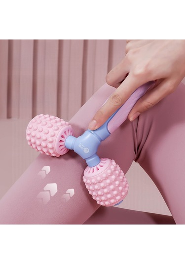 Skycity Kedi Parmaklıklı Silikon Yoga Masaj Aleti - Bacak Kasları Gevşetici, Fitness Egzersizleri İçin Taşınabilir Y-shape Roller Çok Renkli