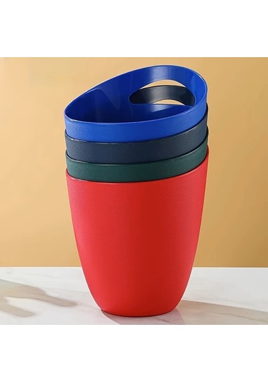 Topshop1 Mavi 1 Adet Ticari Akrilik Buz Kovası, El Tipi Kalın Bira Soğutucu, Mutfak Bar Malzemeleri Mavi