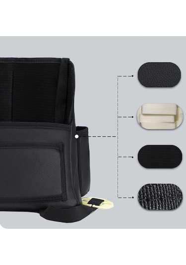 Araba Koltuğu Arka Organizatör Pu Deri Ped Çanta Araba Depolama Organizatör Katlanabilir Doku Sak Oto Oto İç Aksesuar Dğ. 54162003