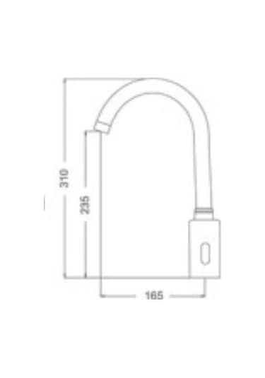Gms Ft005 Çift Girişli Fotoselli Musluk Bataryası