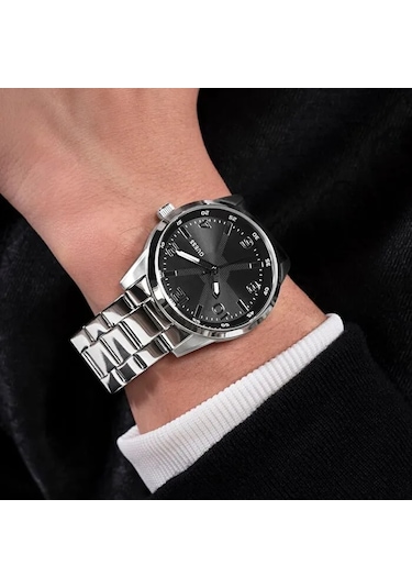 Guess Gugw0804g2 Quartz Çelik Gri Siyah Kadran 42 Mm Erkek Kol Saati