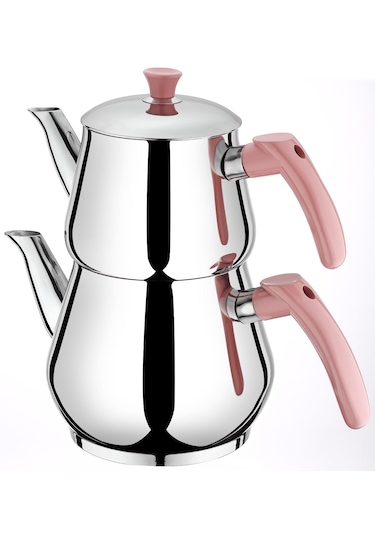 Viola Aile Boy Piramit Paslanmaz Çelik Çaydanlık 1,7lt/2,7 Lt