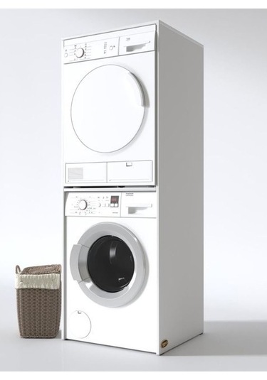 Remora Çamaşır+Kurutma Makine Dolabı Beyaz