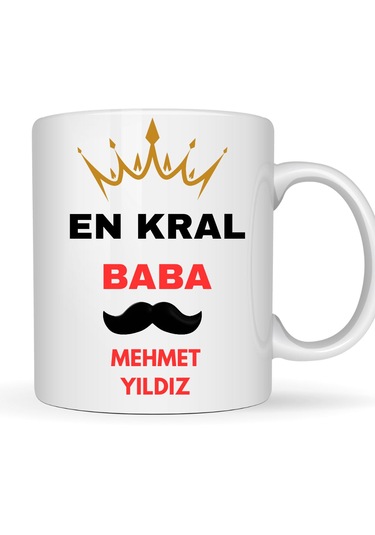 Kral Baba Temalı Porselen Kupa Bardak