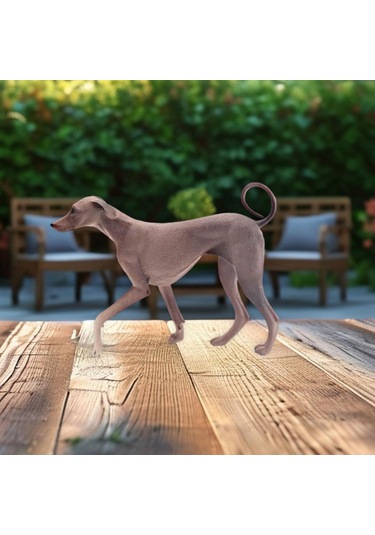 Homyl Gerçekçi Köpek Heykelciği Simülasyon Modeli Kahverengi