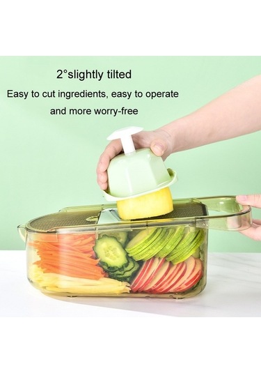 Primepickings Mutfak El Korumalı 3 Bıçaklı Meyve-sebze Dilimleyici, Patates Ve Salatalık Kesici Diğer