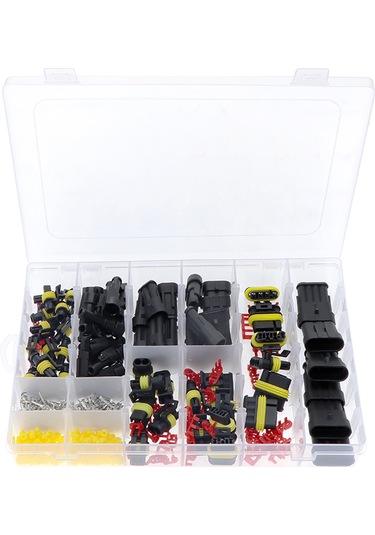 Ximistore9 408 Parça Su Geçirmez Araç Elektrik Kablosu Bağlantı Seti - 1/2/3/4 Pinli, Taşınabilir Kutu İle