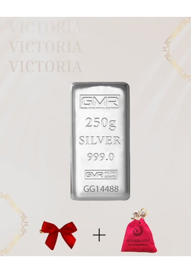 Vıctorıa Gold Sertifikalı 250 Gr Külçe Gümüş 999 Ayar