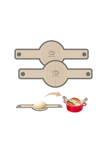 Yaozixa Gıda Seviyesi Silikon Fırınlı Ekmek Taşıyıcı, 2 Adet Uzun Kollü Non-stick Yeniden Kullanılabilir Mat, Hamur Taşıma Ve Yanma Riskini Azaltma, Dutch Oven İçin Uygun Gri