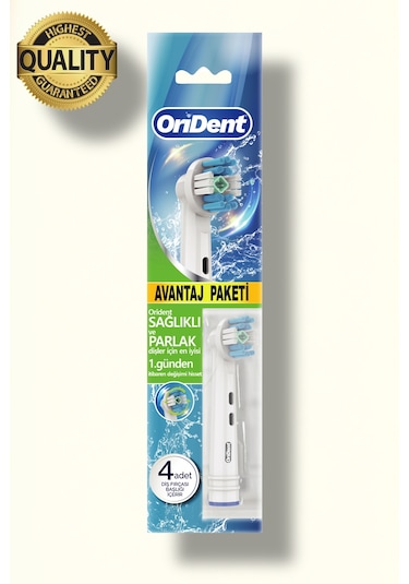 Whitening Pro Oral-b Uyumlu 4 Adet Yedek Başlık - Beyazlatma Teknolojisi & Premium Quality