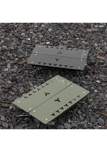 Youtek Siyah Alüminyum Çadır Masası - 15kg Yük Kapasitesi, Hızlı Açılabilir, Taşınabilir Çanta İçeren Kamp Masağı Siyah