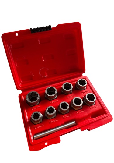 9 Pcs Yıpranmış Civata Ve Somun Sökme Lokma Seti