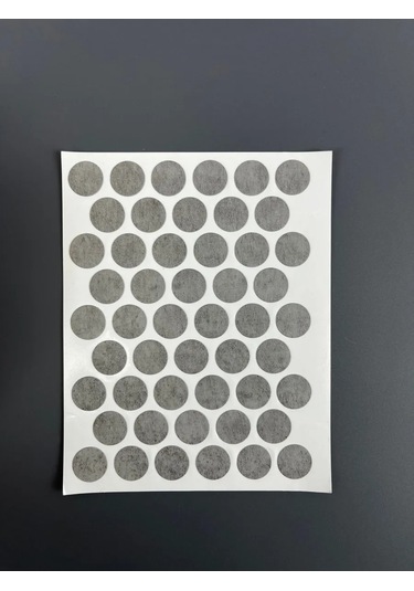 Mebel'naa Furnitura Mystery Mobilya İçin Kendinden Yapışkanlı Tıpa D-14 Mm 50 Adet 399093365 Gri