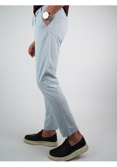 Digital Jeans Erkek Keten Jogger Buz Mavi Pantolon Buz Mavi