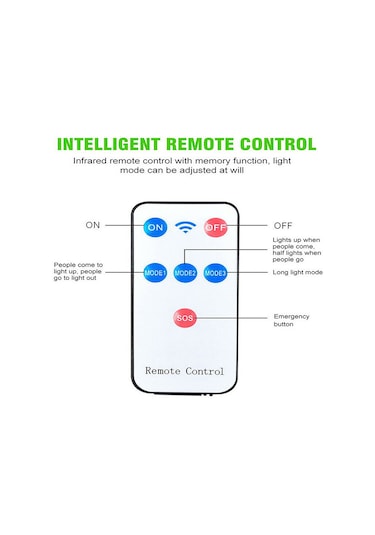 Singree Uzaktan Kumandalı Solar Led Bahçe Aydınlatma - 360 Hareket Sensörlü, 108 Cob, 1200mah Pil