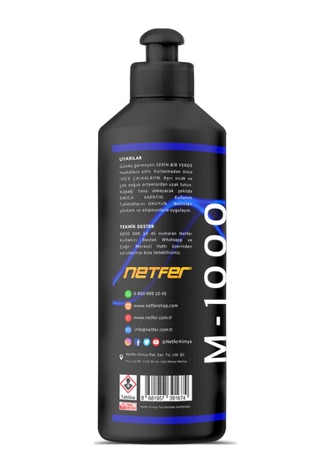 Netfer M-1000 Marin Kalın Tekne Pastası 500 ML