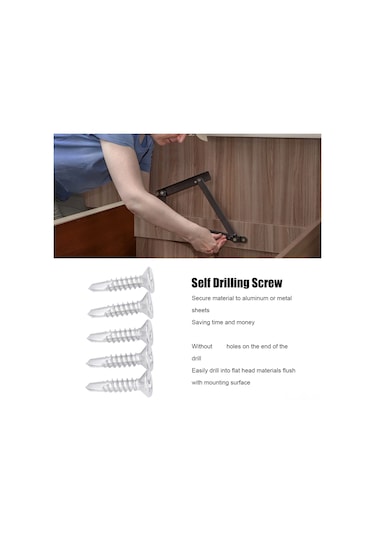 Padalink 410 Paslanmaz Çelik Otomatik Delici Vida, 200 Adet, M4.2-18, 19mm Uzunluk, Çapraz Yuva, Düz Kafa, Korozyona Dayanıklı, Endüstriyel Kullanim