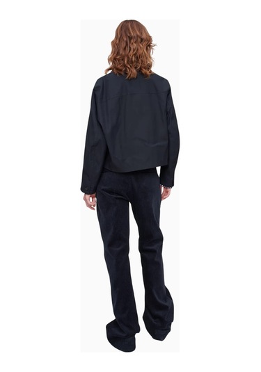 A.p.c Becca Jacket Su Itici Kısa Kesim Kadın Ceket Koyu Lacivert