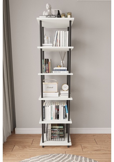 Çevir Kur 45 Cm Beyaz Kitaplık Beyaz