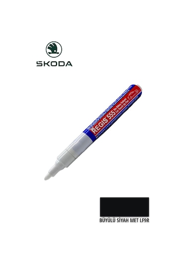 Oto Tam Örtücü Rötüş Kalemleri Skoda Lf9r Büyülü Siyah Met Çizik Giderici Oto-11993