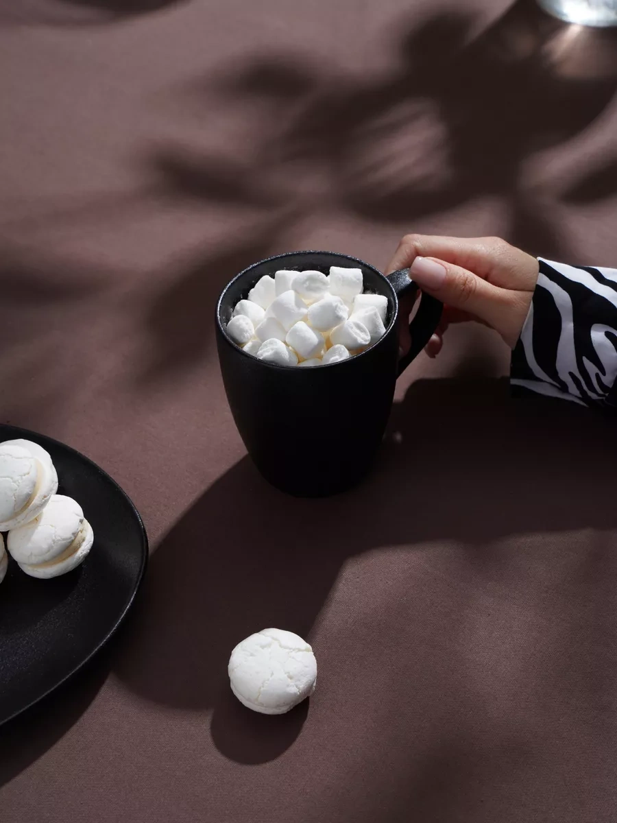 Magistro Çay Ve Kahve İçin 2 Adet Porselen "carbon" Kupa 380 Ml 165388785 Siyah