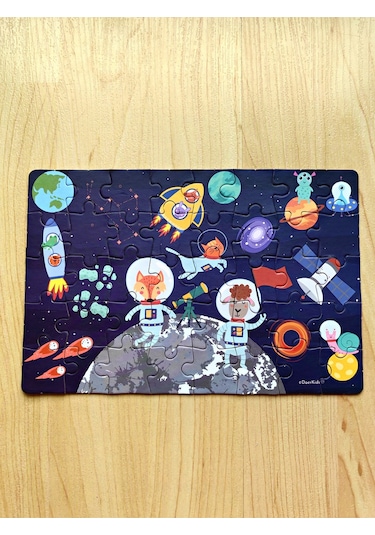 Doerkids Uzay Boşluğu Mini Puzzle 40 Parça 4 Yaş