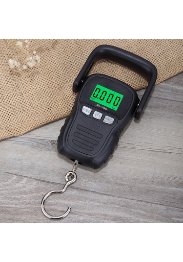 Ximistore9 50kg Taşınabilir Kanca Terazi - Yeşil Ekranlı, Sesli Uyarılı, Abs Malzeme