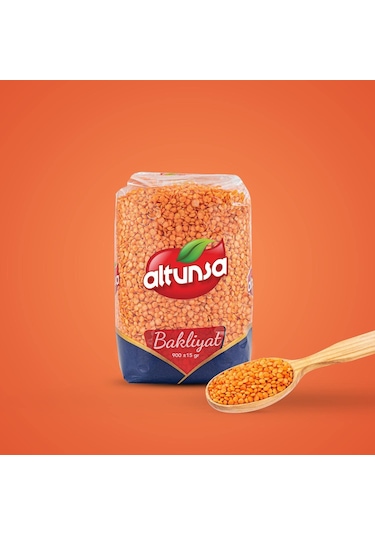 Altunsa Yerli Kırmızı Mercimek 2 x 900 G