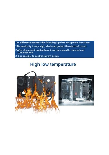 Fastbuy 30a-300a Dc Devre Kesici Sigorta Sıfırlama, 12-48v, Araba Ve Tekne İçin Otomatik Su Geçirmez 40