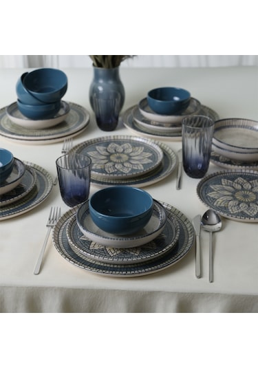 Keramika Mosaic Marvels Yemek Takımı 24 Parça 6 Kişilik 21619-20-21
