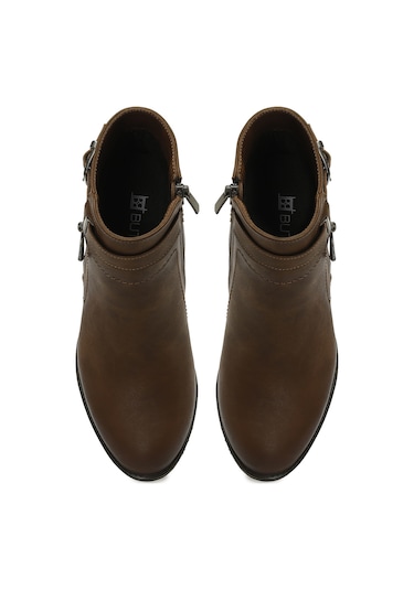 Butigo 24k-1031 5pr Taba Kadın Topuklu Bot 000000000102054672 Taba