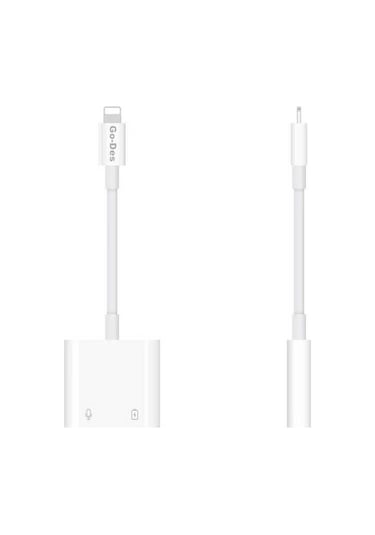 Go Des GD-OR881 Lightning 3.5 mm Aux Kulaklık ve Şarj Dönüştürü Adaptör Ses Adaptörü - ZORE-257772