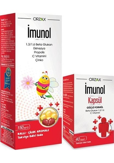 Imunol Şurup 150 Ml Imunol 40 Kapsül