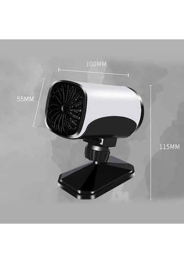 Moveevo 24v Araba Isıtıcı: Hızlı Buğ Ve Buz Temizleyici, Çok Açı Ayarlanabilir, Plug & Play