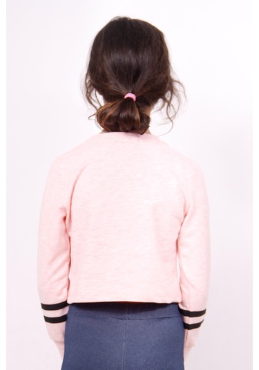 Toontoy Kız Çocuk Yıldızlı Dream Baskılı Sweatshirt Pembe Melanj